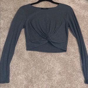 Forever 21 long sleeve crop top